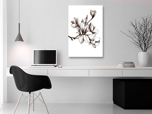 Leinwandbild - Renaissance Magnolias (1 Part) Vertical Artgeist