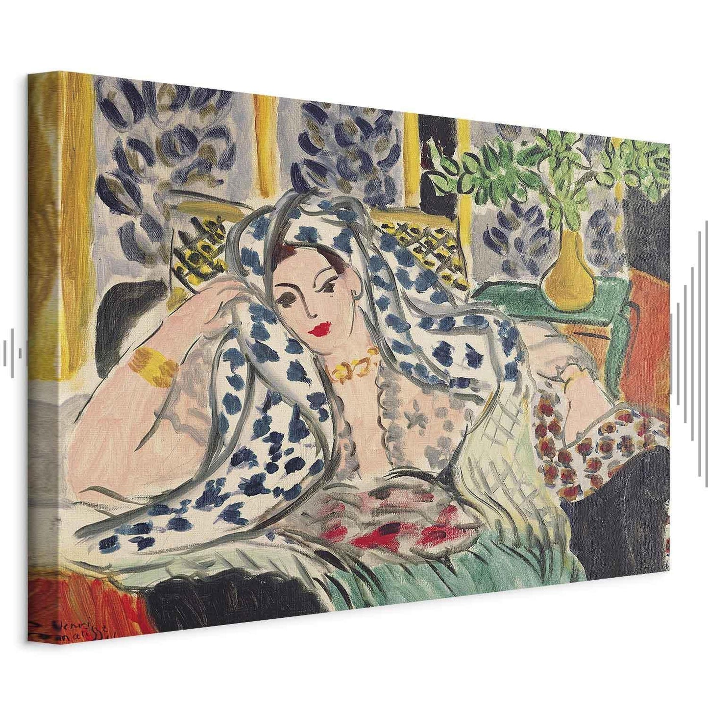 Leinwandbild - Henri Matisse – Odalisque at Fautenuil