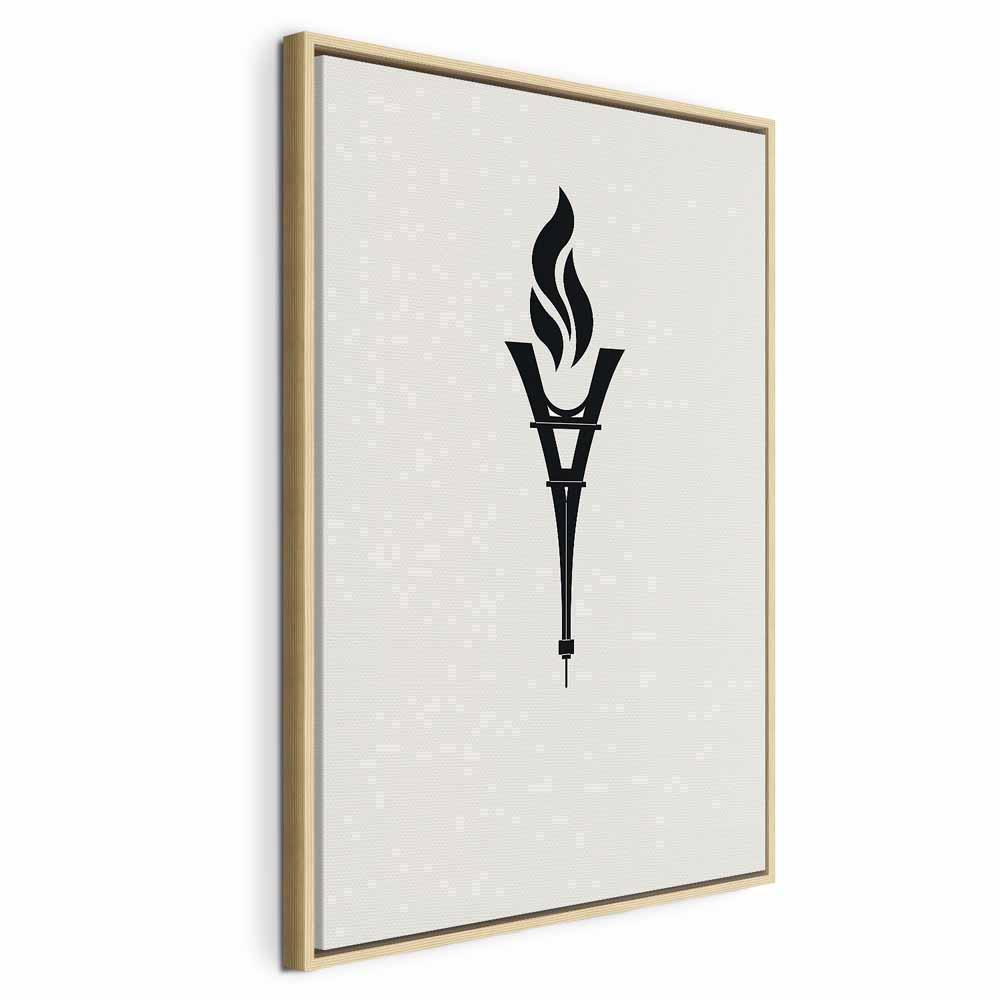 Leinwandbild - Torch Shaped Like an Inverted Eiffel Tower