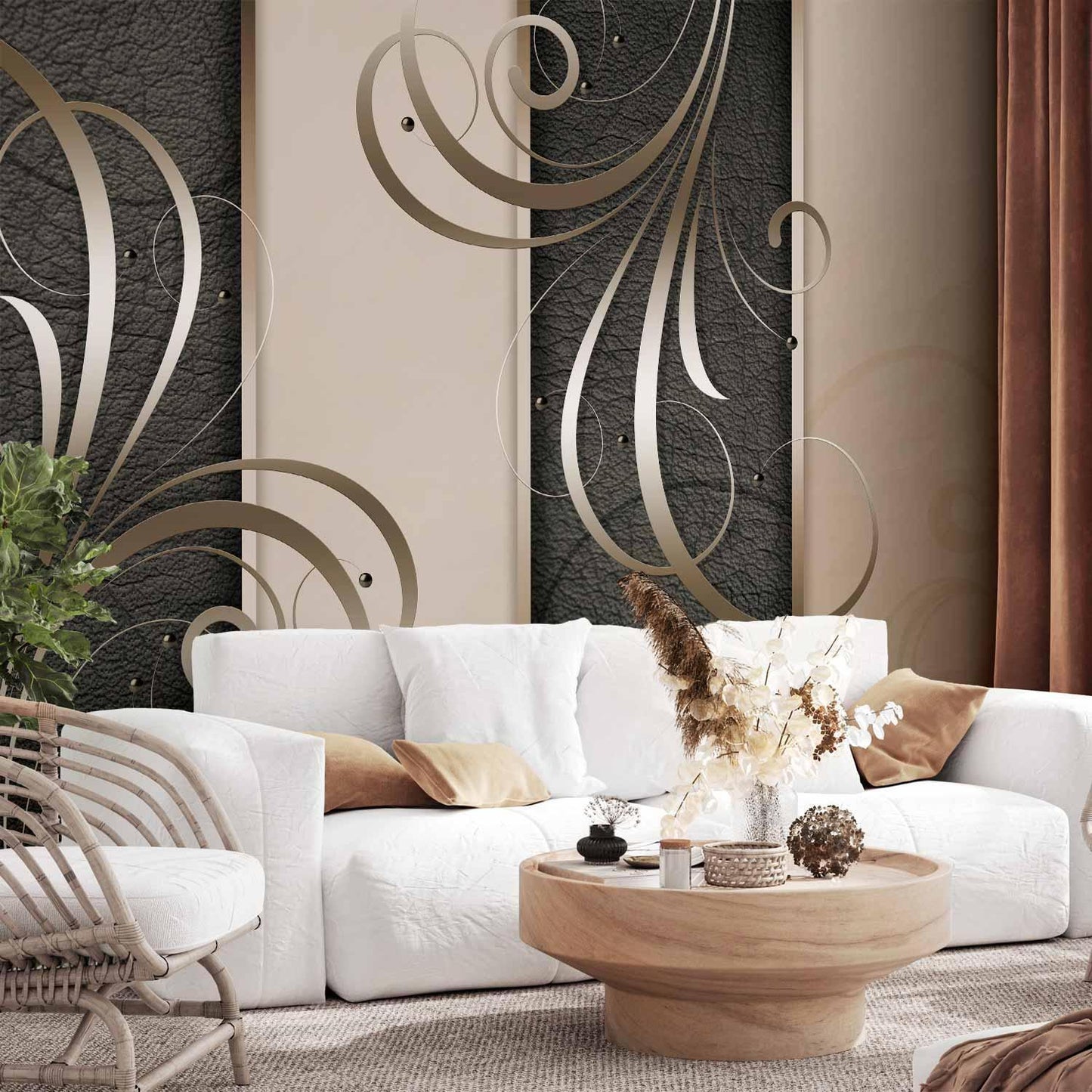 Romantische Fototapete - Romantisches Duett - Elegantes Wanddesign für stilvolle Räume Artgeist