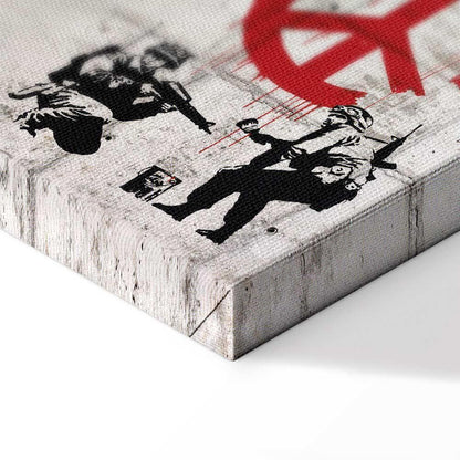 Leinwandbild - Street Crimes: Banksy Art