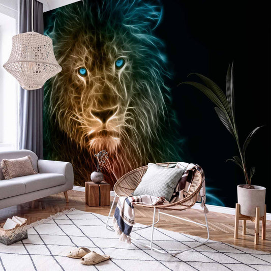 Fototapete - Abstract lion Artgeist