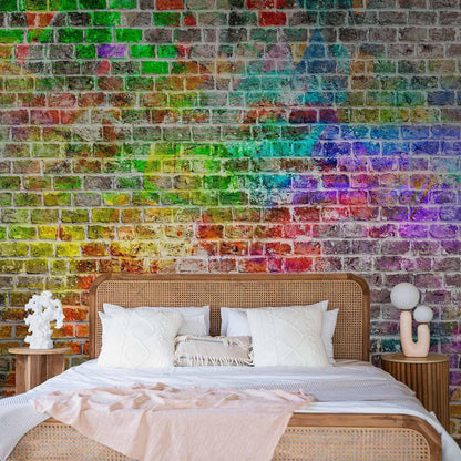 Fototapete - Rainbow Wall