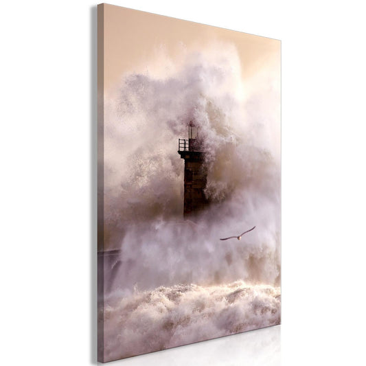 Leinwandbild – Sturm über dem Horizont (1-teilig, Hochformat)