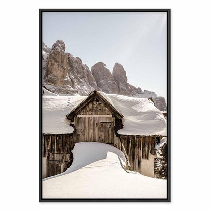 Leinwandbild - Winter in the Dolomites (1 Part) Vertical