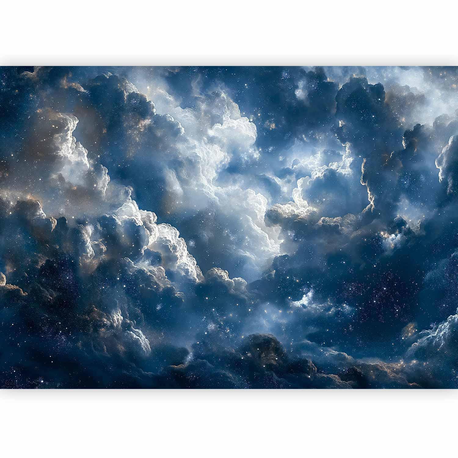 Fototapete - Astronomical Wonders: Clouds and Stars in Harmonious Combination Artgeist