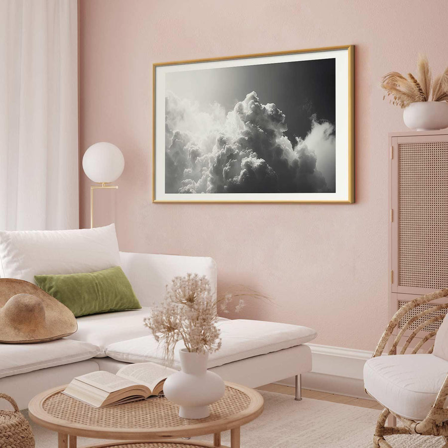Poster - Extraordinary Phenomenon: The Sun Illuminating Dark Clouds Artgeist