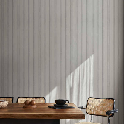 Tapete - Wooden Texture - Symmetrical vertical lines on a white background