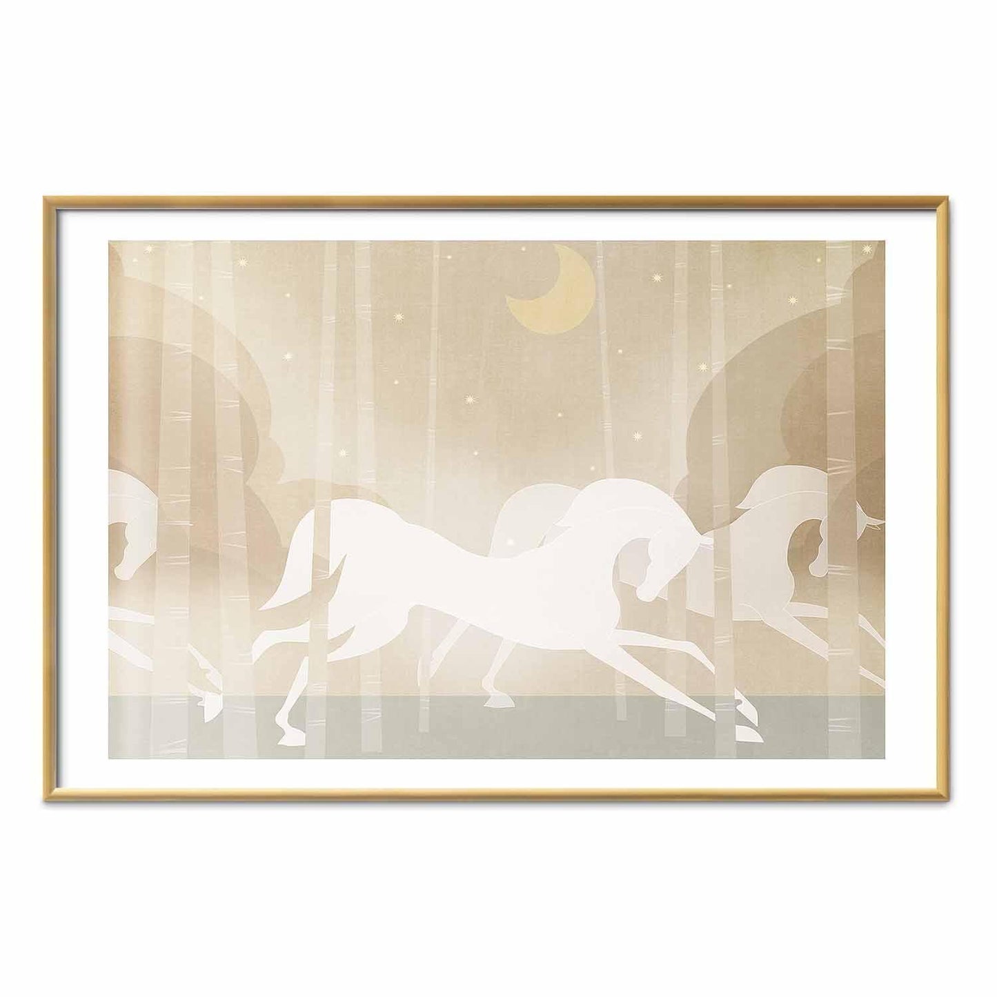 Poster - Galloping Horses