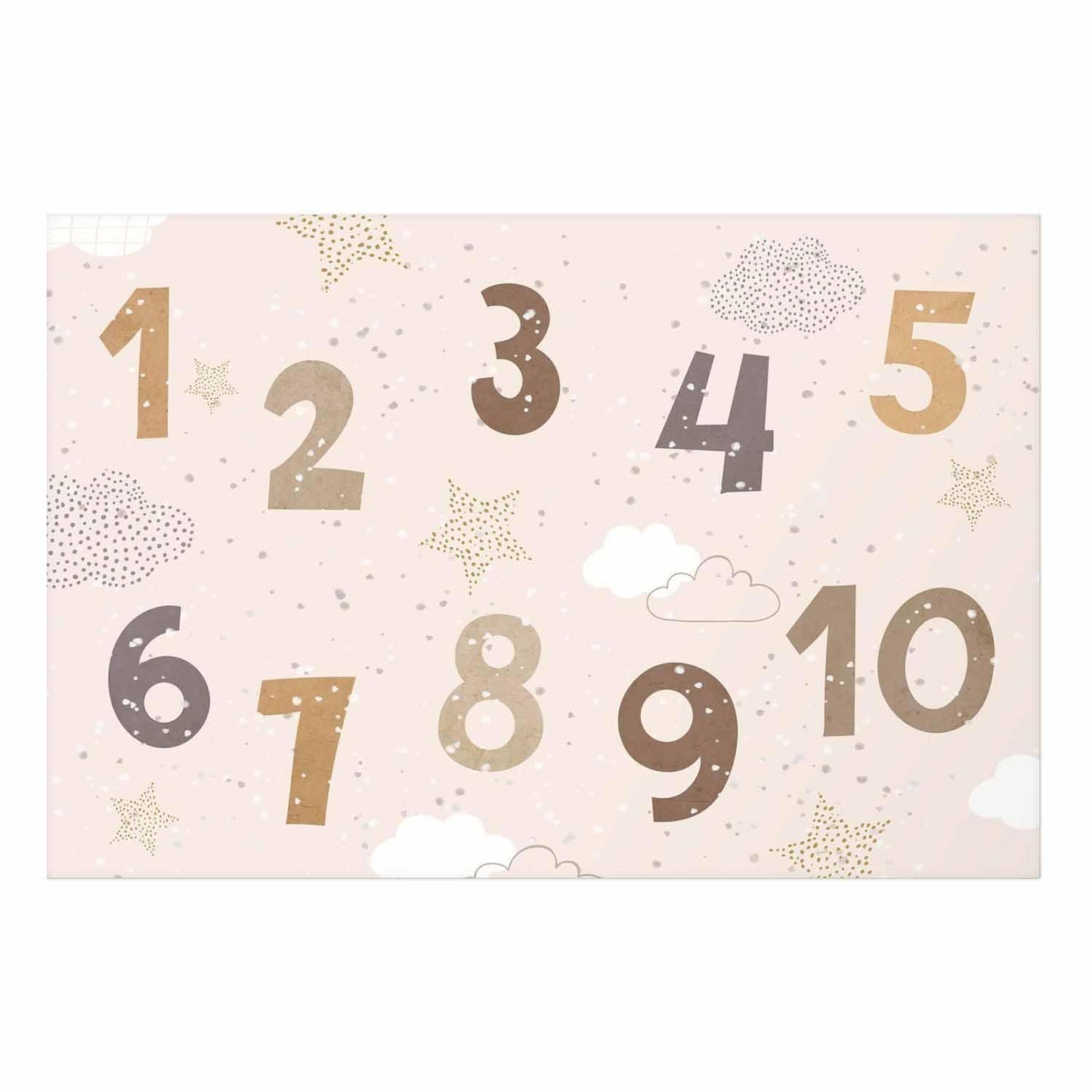 Poster - Numbers with Falling Snow
