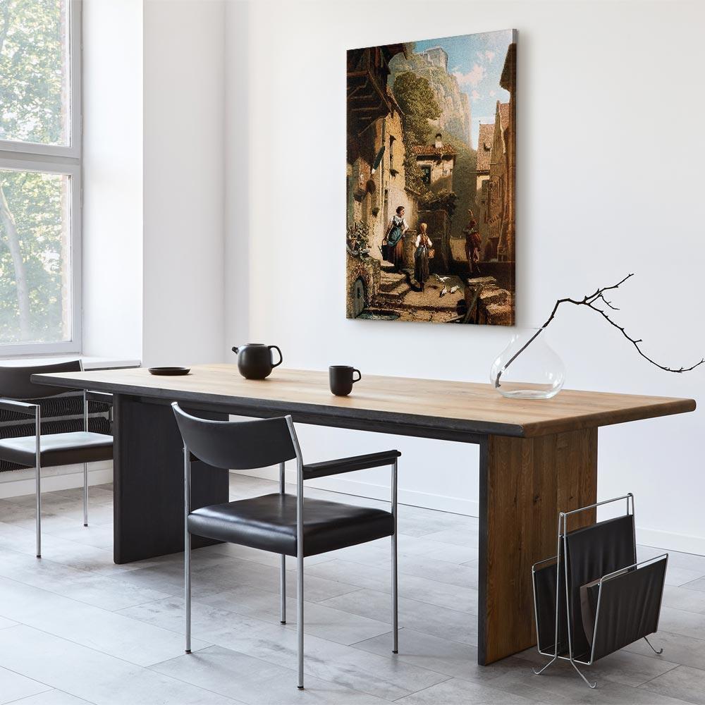 Leinwandbild - Carl Spitzweg – Im Dachstübchen