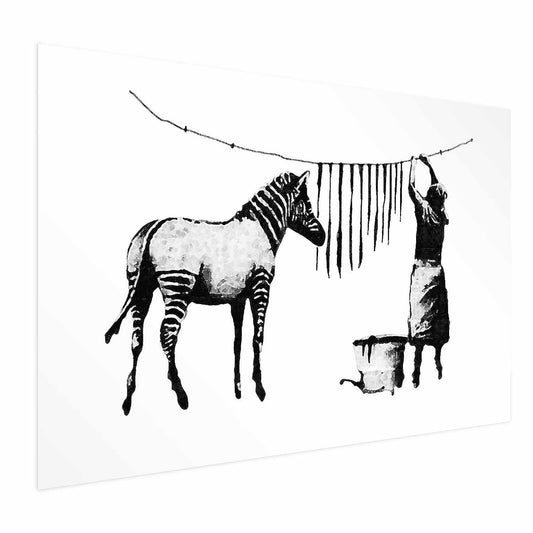 Poster - Banksy: Zebra Washing Artgeist