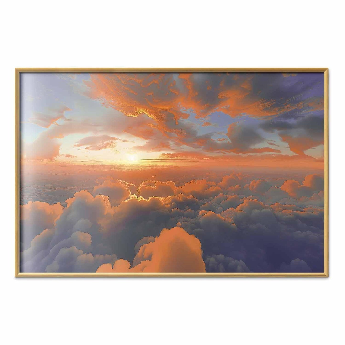 Poster - When Dawn Tickles the Clouds: A Color Show on the Morning Sky