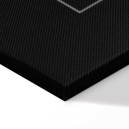 Leinwandbild - Key to Success (1-part) - Black and White English Inscriptions