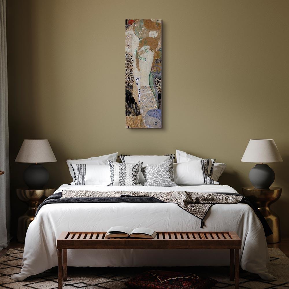 Leinwandbild - Gustav Klimt – Water Serpents