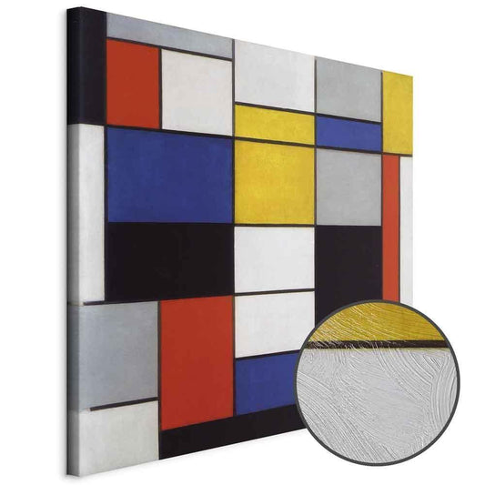 Leinwandbild - Piet Mondrian – Composition A