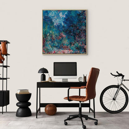 Leinwandbild - Claude Monet – La maison de l'artiste vue du jardin aux roses