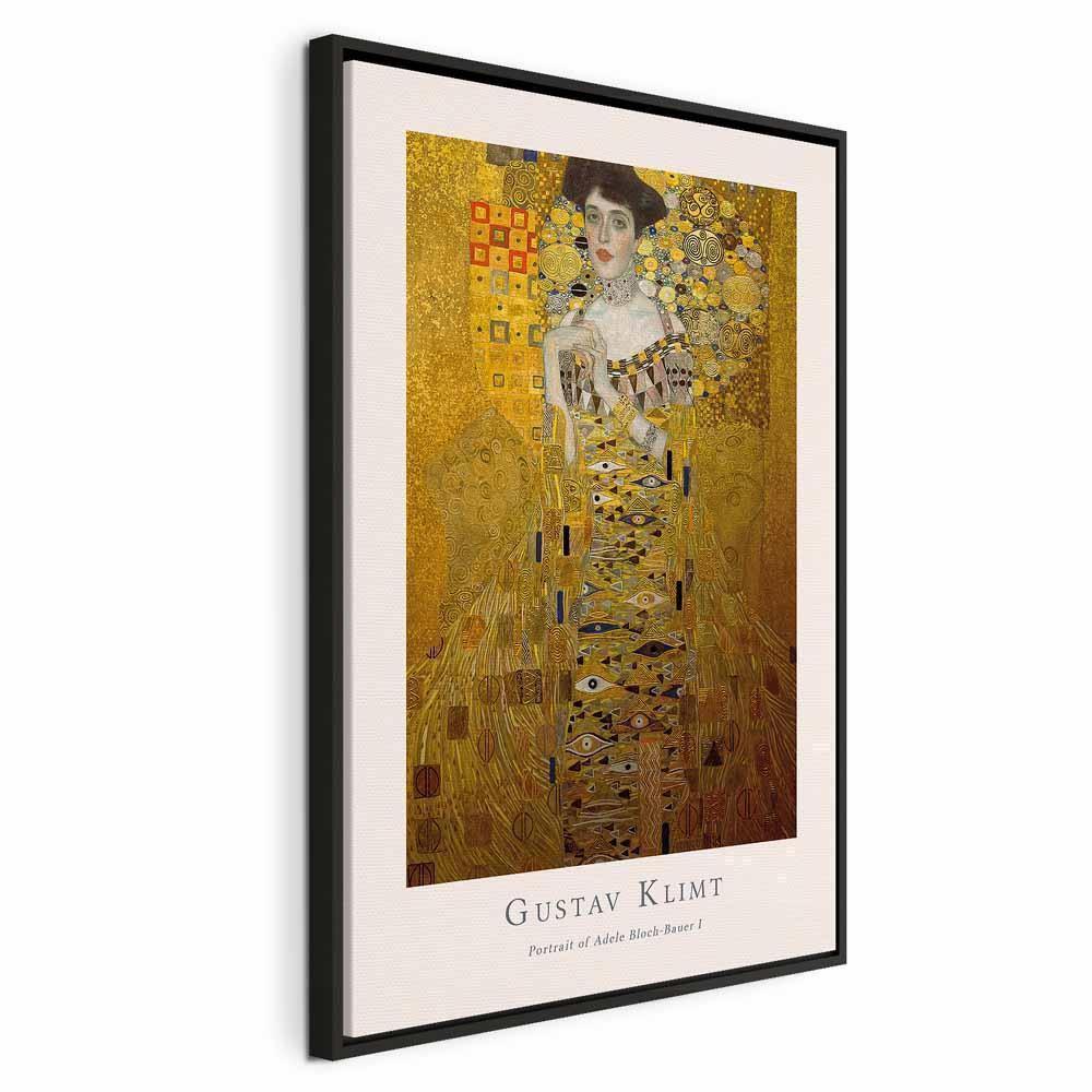 Leinwandbild - Gustav Klimt - Portrait of Adele Bloch (1 Part) Vertical