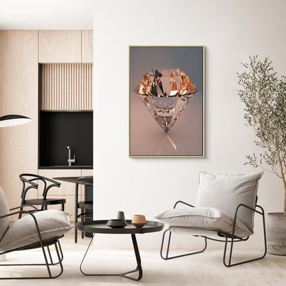 Leinwandbild - Costly Diamond (1 Part) Vertical