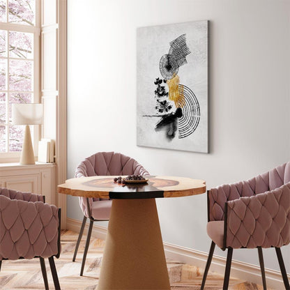 Leinwandbild - Landscape With the Sun (1 Part) Vertical