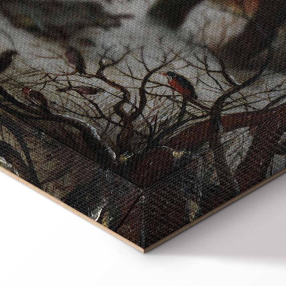 Leinwandbild - Pieter Brueghel the Younger – Winter Landscape with a Bird Trap