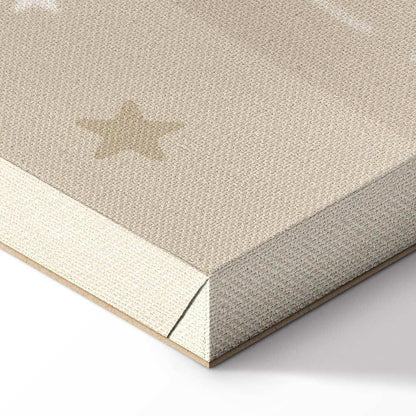 Leinwandbild - Race - Colorful Cars on a Road on a Beige Background with Inscriptions