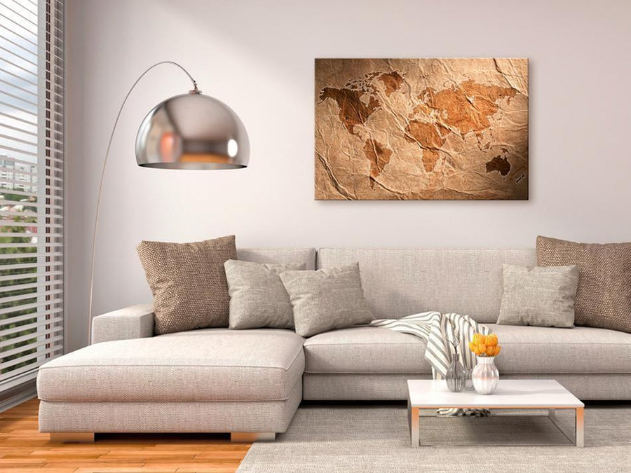 Korkbild - Paper Map Artgeist