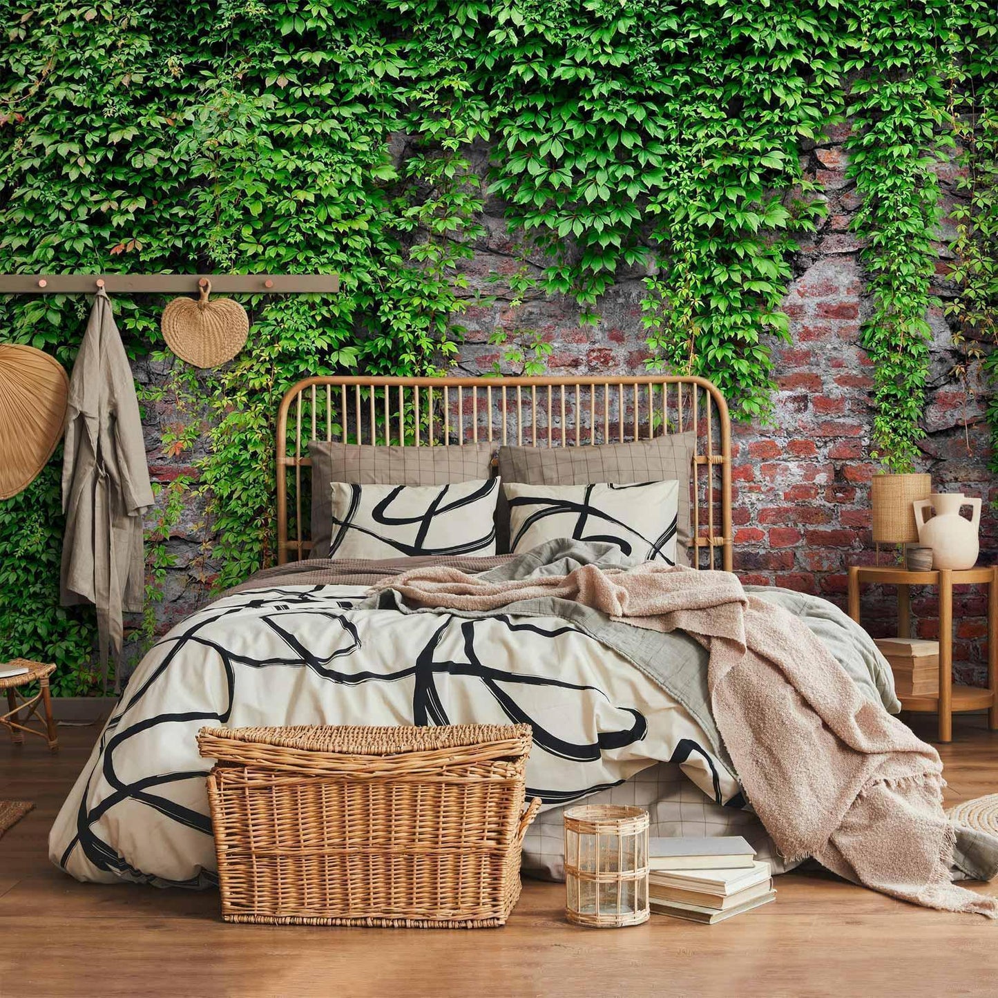 Fototapete - Brick and ivy