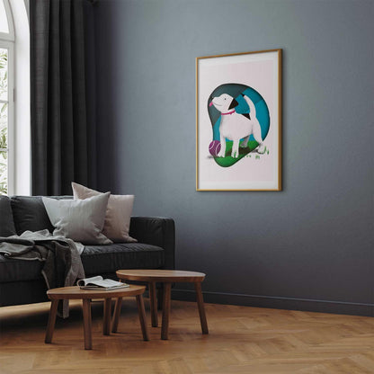 Poster - Dog and Ball Artgeist