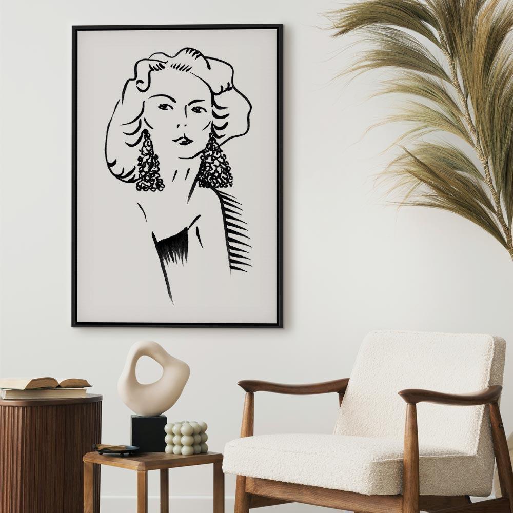 Leinwandbild - Romantic Blonde (1 Part) Vertical