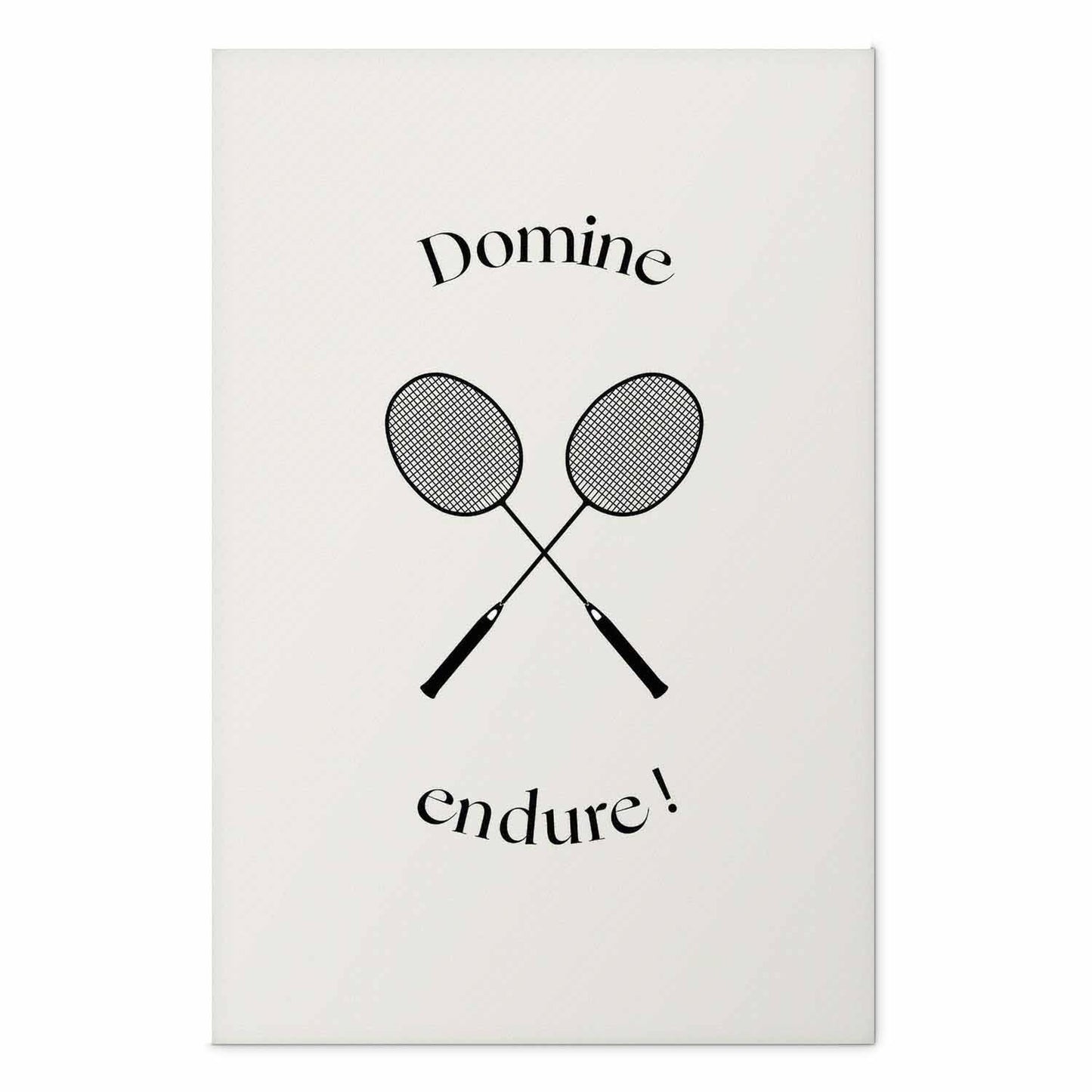 Poster - Summer Games - Badminton Rackets on a White Background
