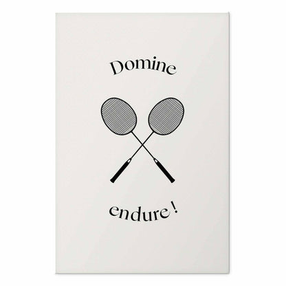 Poster - Summer Games - Badminton Rackets on a White Background