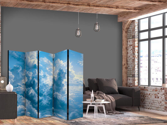 Paravent - Ocean in the Air: Undulating Clouds Reflecting Morning Light Artgeist