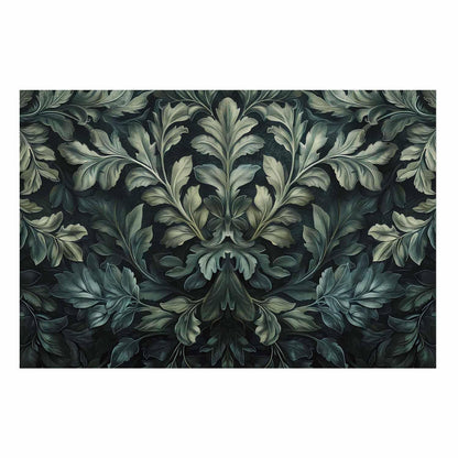 Poster - Victorian Leaves in Dark Greens