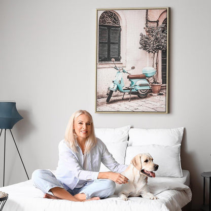 Leinwandbild - Iconic Vespa (1 Part) Vertical