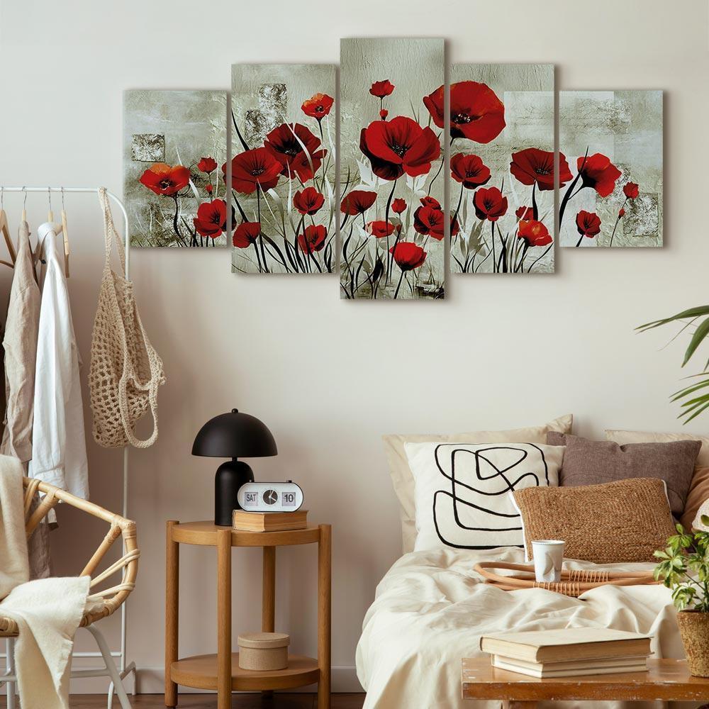Leinwandbild - Scarlet Field