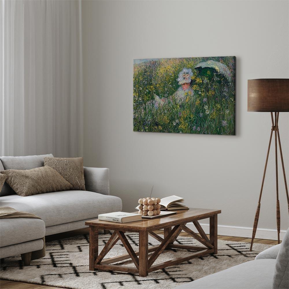 Leinwandbild - Claude Monet – In the Meadow