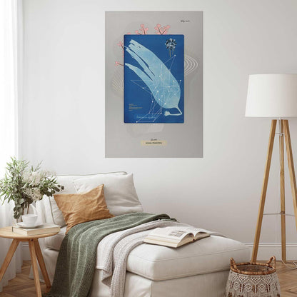 Poster „Algen“ – Natürliches Wandposter in neutralen Tönen