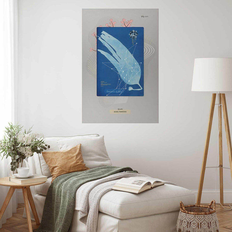 Poster „Algen“ – Natürliches Wandposter in neutralen Tönen