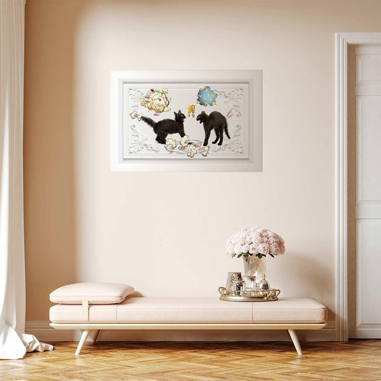 Poster - Cat Fight Artgeist