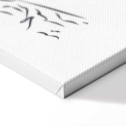 Leinwandbild - Quiet Charm of Nature (1-part) - Sleeping Koala in Black and White