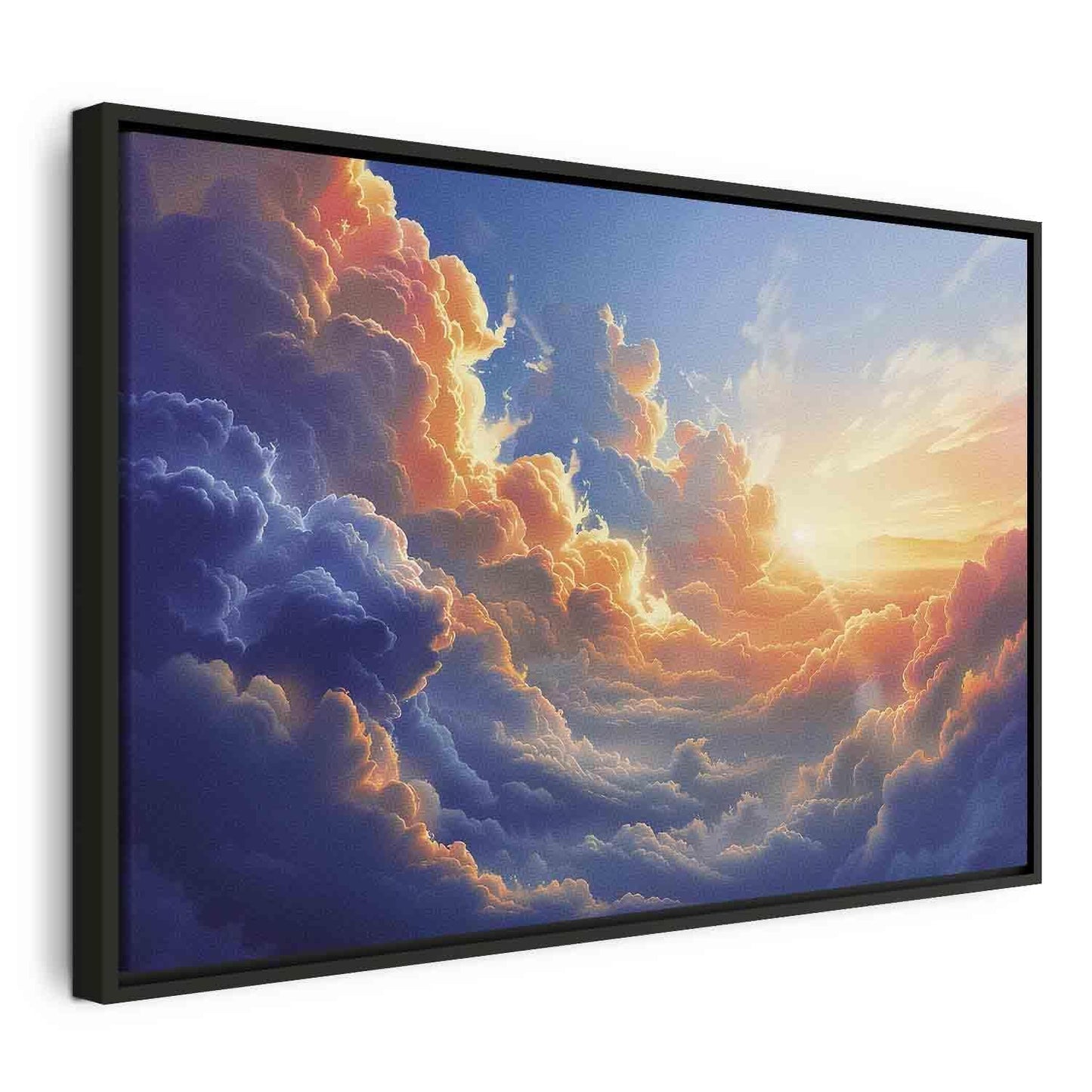 Leinwandbild - Sunset Over a Cloudy Sea: A Wonderful Symphony of Colors Artgeist
