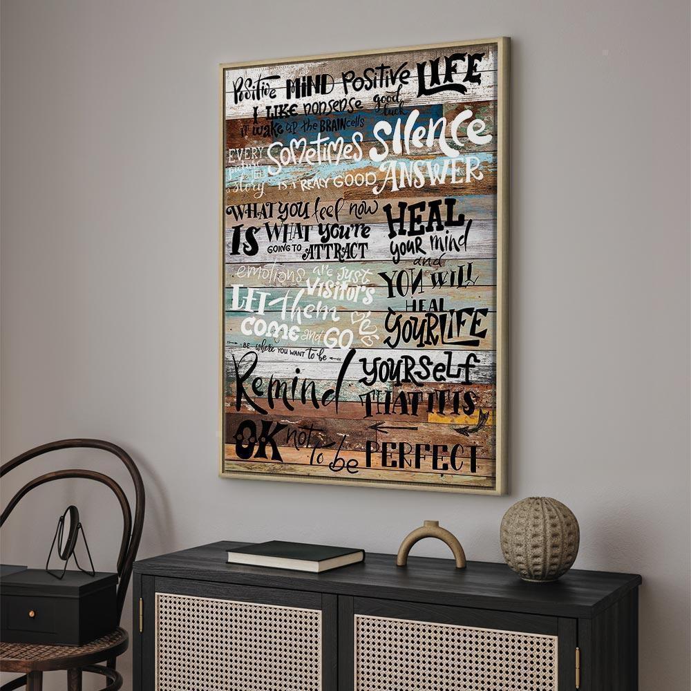 Leinwandbild - Positive Affirmations