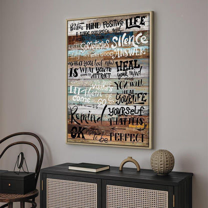 Leinwandbild - Positive Affirmations