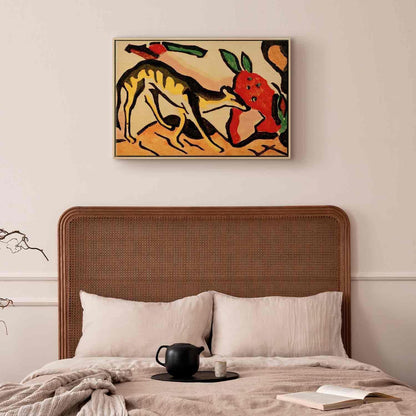 Leinwandbild - Fabeltier (Franz Marc) Artgeist