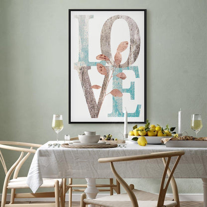 Leinwandbild - Flourishing Letters (1 Part) Vertical