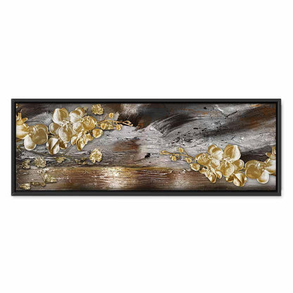 Leinwandbild - Golden Garden (1 Part) Narrow