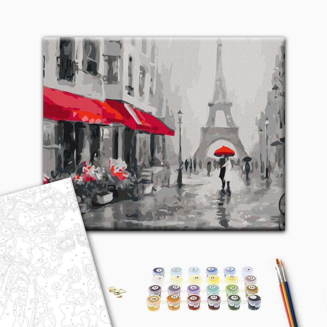 Malen nach Zahlen - Rainy Paris