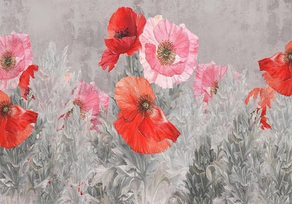 Fototapete - Gray Meadow Artgeist