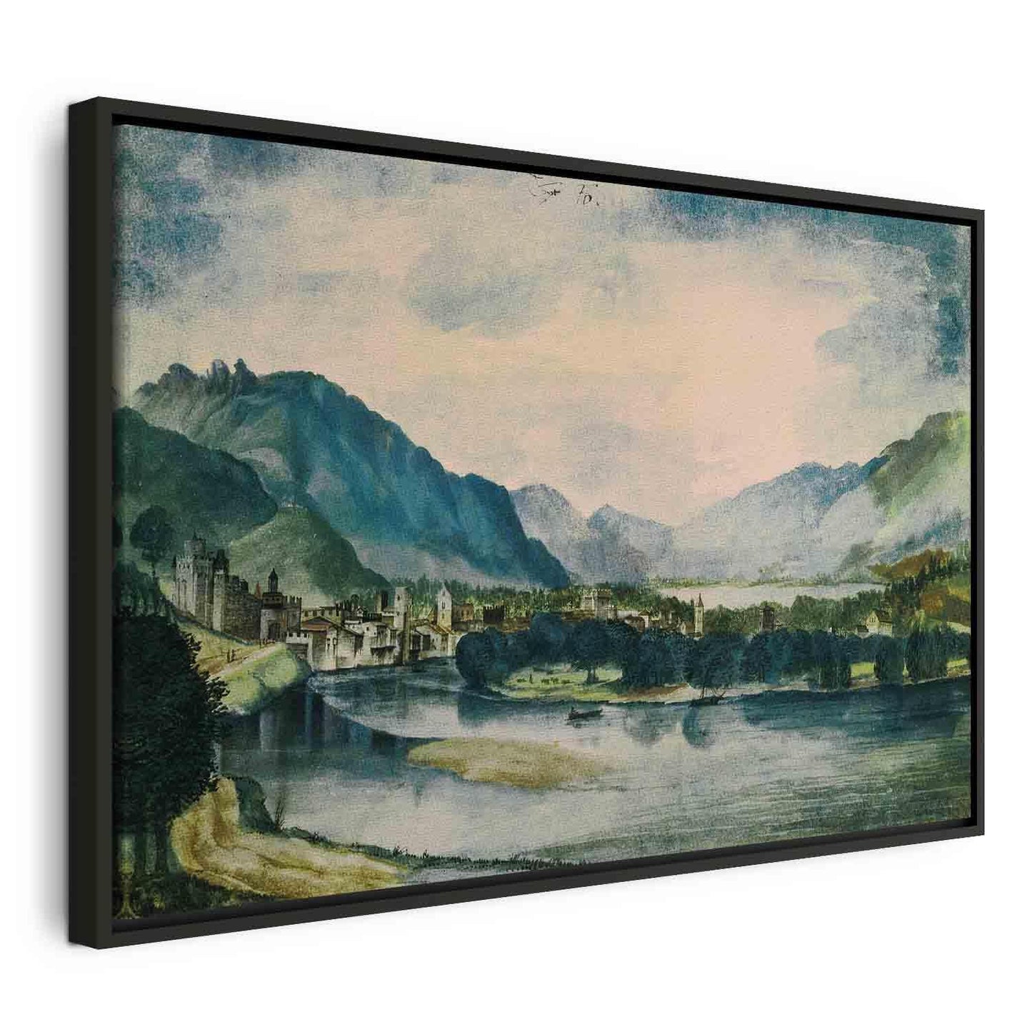 Leinwandbild - Albrecht Dürer – View of Trento from the North